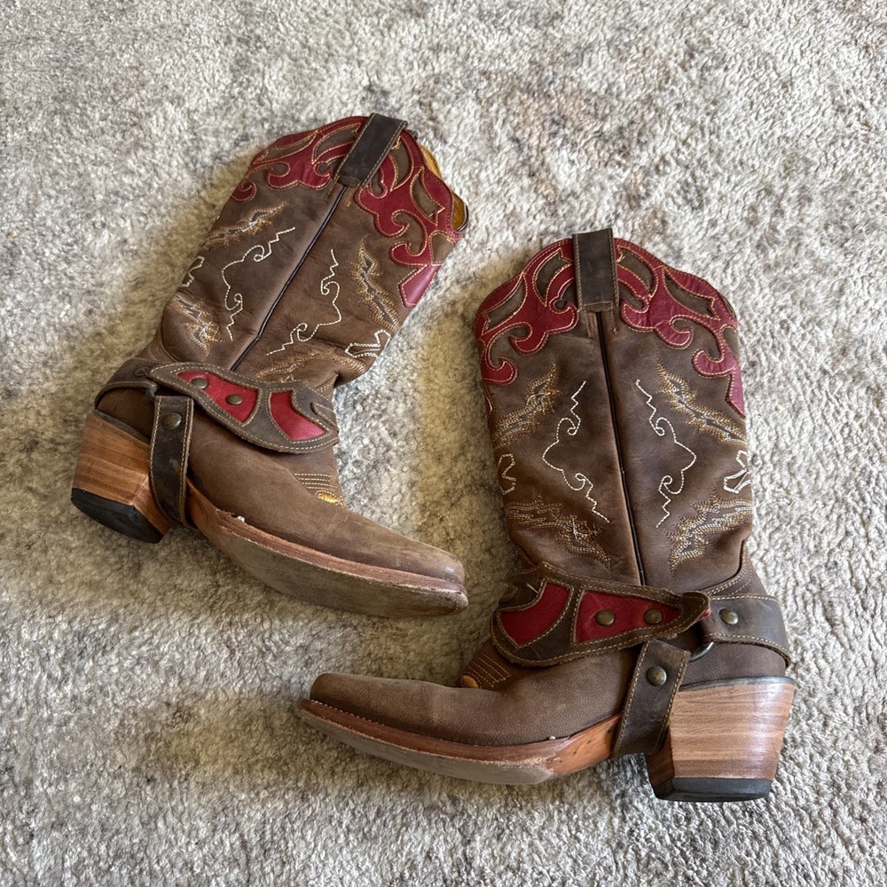 Womens 7.5 Cowgirl Boots Stephy Boots  By Lamas